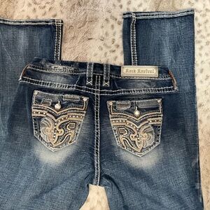 Rock Revival Dark Blue Boot Cut Jeans